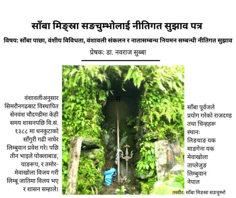 साँबा मि‌ङस्रा सङचम्भो नीति सुझाव पत्र