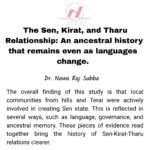 sen limbu tharu relationship