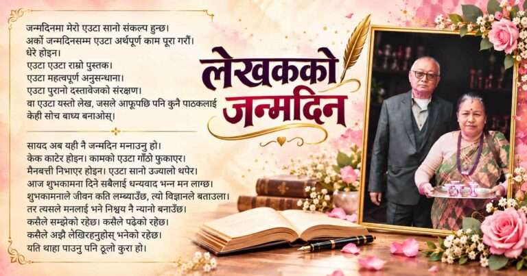 लेखकको जन्मदिन
