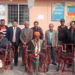 Wheel Chair distribution to disabled